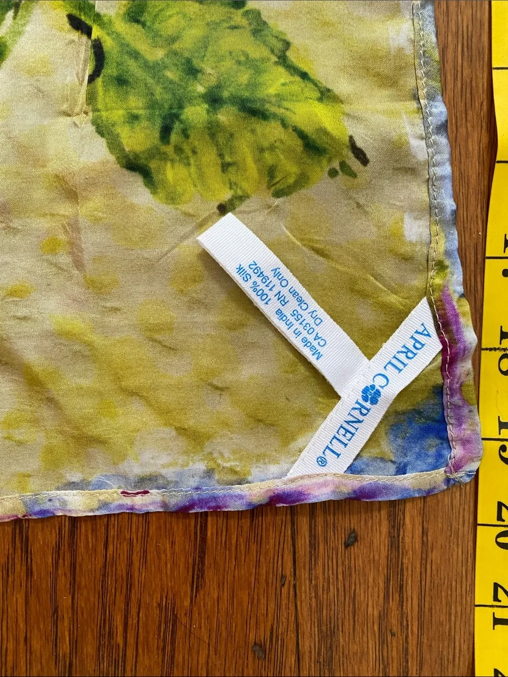 April Cornell 100% silk scarf